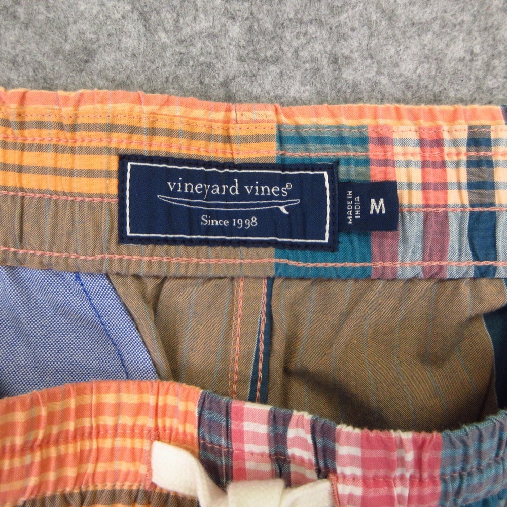 Vineyard Vines Shorts Mens M Madras Cayman Plaid Drawstring Cotton 7" NWOT - Picture 6 of 12